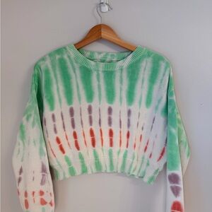 Nordstrom Tie-Dye Cropped Sweater